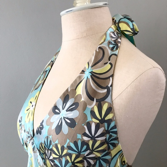 Silk Halter Blouse, Hawaiian Blouse, Tiki Blouse, Compliance Alliance - Picture 4 of 7